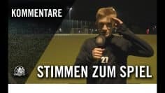 Die Stimmen zum Spiel | Steglitzer SC Südwest U17 – Frohnauer SC U17 (Achtelfinale, Nike Youth Cup)