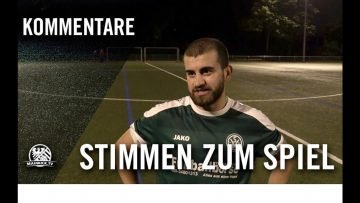 Die Stimmen zum Spiel | SV 07 Heddernheim – TSG 51 Frankfurt (3. Runde, Kreispokal Frankfurt)