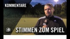 Die Stimmen zum Spiel | SV Askania Coepenick – Kickers Hirschgarten (Qualifikation, Landespokal)