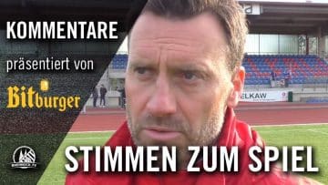 Die Stimmen zum Spiel (SV Bergisch Gladbach 09 – SV Deutz 05, 1. Runde, Bitburger Pokal 2016/17)