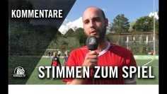 Die Stimmen zum Spiel | SV Bergstedt – Klub Kosova (6. Spieltag, Landesliga Hansa)