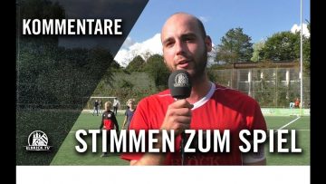 Die Stimmen zum Spiel | SV Bergstedt – Klub Kosova (6. Spieltag, Landesliga Hansa)