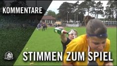 Die Stimmen zum Spiel (SV Blau-Gelb Berlin – BSC Marzahn, Finale, Pokal der 1. Frauen 2016/2017)