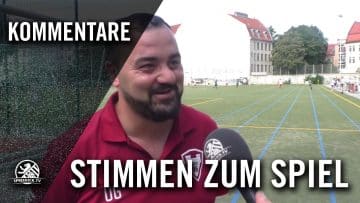 Die Stimmen zum Spiel (SV Blau-Weiß Berolina Mitte – Spandauer FC Veritas, Bezirksliga, Staffel 2)
