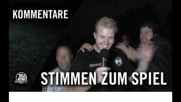 Die Stimmen zum Spiel | SV Bochum-Vöde – DJK Adler Riemke (2. Runde, Kreispokal Bochum)