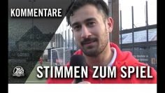 Die Stimmen zum Spiel | SV Burgaltendorf – FSV Duisburg (23. Spieltag, Landesliga, Staffel 2)
