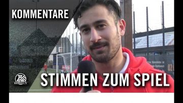 Die Stimmen zum Spiel | SV Burgaltendorf – FSV Duisburg (23. Spieltag, Landesliga, Staffel 2)