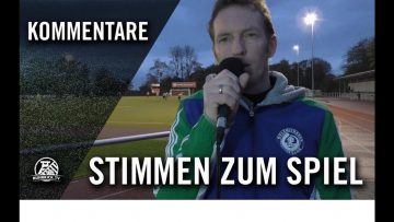 Die Stimmen zum Spiel | SV Concordia Wiemelhausen – Holzwickeder SC (13. Spieltag, Westfalenliga)