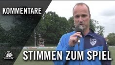 Die Stimmen zum Spiel | SV Curslack-Neuengamme – Lüneburger SK (Testspiel)