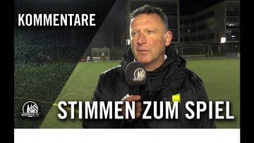 Die Stimmen zum Spiel | SV Deutz 05 – SC Borussia Lindenthal-Hohenlind (13. Spieltag, Ll)