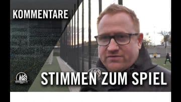 Die Stimmen zum Spiel | SV Deutz 05 – SV Schlebusch (11. Spieltag, Landesliga, Staffel 1)
