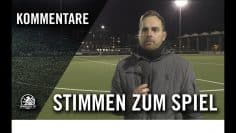 Die Stimmen zum Spiel | SV Empor Berlin U17 – Tennis Borussia Berlin U17 (Viertelfinale, Pokal)