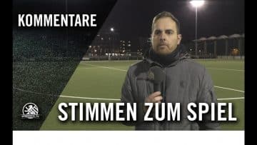 Die Stimmen zum Spiel | SV Empor Berlin U17 – Tennis Borussia Berlin U17 (Viertelfinale, Pokal)