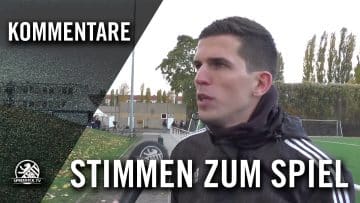 Die Stimmen zum Spiel (SV Empor Berlin – BFC Meteor 06, 3. Runde, Berliner Pokal der 1. Herren)