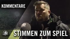 Die Stimmen zum Spiel (SV Empor Berlin – SV Tasmania Berlin, U19 A-Junioren)