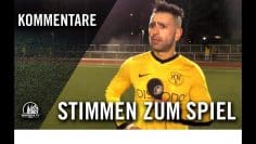 Die Stimmen zum Spiel | SV Endenich – TSC Euskirchen (Viertelfinale, Mittelrheinpokal)