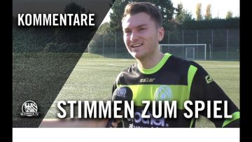 Die Stimmen zum Spiel | SV FC Sandzak Frankfurt – FV Bad Vilbel (10. Spieltag, Verbandsliga)
