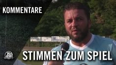 Die Stimmen zum Spiel (SV Fortuna Bottrop – VfR Bottrop-Ebel, Bezirksliga Niederrhein, Gruppe 5)