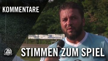 Die Stimmen zum Spiel (SV Fortuna Bottrop – VfR Bottrop-Ebel, Bezirksliga Niederrhein, Gruppe 5)