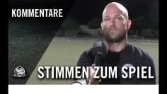 Die Stimmen zum Spiel | SV Griesheim Tarik – Frankfurter FC Victoria (1. Runde, Kreispokal)