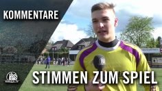 Die Stimmen zum Spiel (SV Halstenbek-Rellingen – TuS Dassendorf, Viertelfinale, Pokal der 1. Herren)