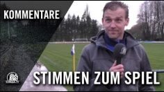 Die Stimmen zum Spiel (SV Halstenbek-Rellingen – Wedeler TSV, Oberliga Hamburg) | ELBKICK.TV