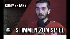 Die Stimmen zum Spiel | SV Höntrop – SV Herbede (Achtelfinale, Kreispokal Bochum)
