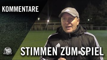 Die Stimmen zum Spiel (SV Hofheim 09 – Germania Weilbach, 4. Runde, Pokal der 1. Herren 2016/2017)