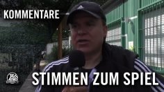 Die Stimmen zum Spiel (SV Horst-Emscher II – Genclerbirligi Resse, Kreisliga A2, Gelsenkirchen)