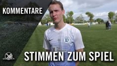 Die Stimmen zum Spiel | SV Liebertwolkwitz – FC Bad Lausick 1990 (26. Spieltag, Landesklasse Nord)