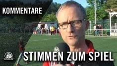 Die Stimmen zum Spiel (SV Lieth – Glashütter SV, Viertelfinale, Pokal der U12 D-Junioren 2016/2017)