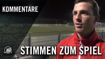 Die Stimmen zum Spiel (SV Lövenich-Widdersdorf – Hürth, A-Junioren, Achtelfinale, Bitburger-Pokal)