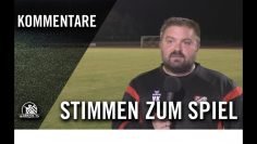 Die Stimmen zum Spiel | SV Lohhof – FSV Harthof München (Testspiel)