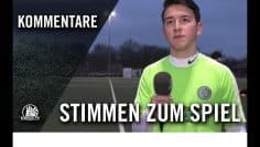 Die Stimmen zum Spiel | SV Nettelnburg-Allermöhe U17 – Niendorfer TSV U17 (B-Regionalliga Nord)