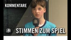 Die Stimmen zum Spiel | SV Pfefferwerk U15 – SV Empor Berlin U15 (Viertelfinale, Pokal)