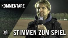 Die Stimmen zum Spiel (SV Rheidt – Horremer SV, U17 B-Junioren, 1. Kreisklasse, St. 9)