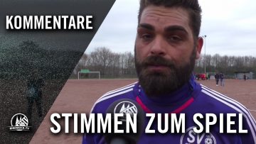 Die Stimmen zum Spiel (SV Rot-Schwarz Neubrück – FC Viktoria Köln II, Kreisliga A, St. 1, Kr. Köln)
