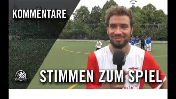 Die Stimmen zum Spiel | SV Rot-Weiß Viktoria Mitte – SC Union Südost (Pokal der 1. Herren 17/18)