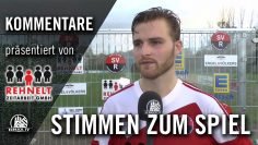 Die Stimmen zum Spiel (SV Rugenbergen – TuS Osdorf, Oberliga Hamburg) | ELBKICK.TV