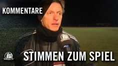 Die Stimmen zum Spiel (SV Rugenbergen – FC Eintracht Norderstedt, Achtelfinale, Pokal 15/16)