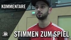 Die Stimmen zum Spiel (SV Rugenbergen – FC Türkiye, Finale, Collatz + Schwartz-Cup 2016)