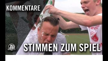 Die Stimmen zum Spiel | SV Schermbeck – DSC Wanne-Eickel (Relegation zur Oberliga)