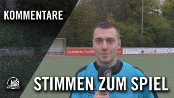 Die Stimmen zum Spiel | SV Schlebusch – SG Union 94 Würm-Lindern (1.Runde, Mittelrheinpokal)