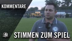 Die Stimmen zum Spiel | SV Sparta Lichtenberg – VfB Fortuna Biesdorf (1. Spieltag, Berlin-Liga)