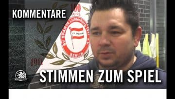 Die Stimmen zum Spiel | SV Sparta Lichtenberg – SD Croatia (17. Spieltag, Berlin-Liga)