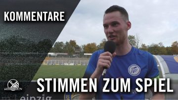 Die Stimmen zum Spiel | SV Tapfer 06 Leipzig – FSV Zwickau (3. Runde , Pokal)