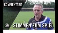 Die Stimmen zum Spiel | SV Tasmania Berlin – FC Stahl Brandenburg (Testspiel)