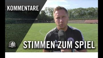 Die Stimmen zum Spiel | SV Tasmania Berlin – Tennis Borussia Berlin (NOFV-Oberliga Nord)
