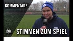 Die Stimmen zum Spiel | SV Tasmania Berlin U19 – SC Borsigwalde U19 (13. Spieltag, Verbandsliga)
