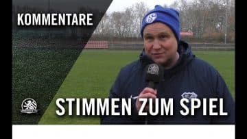 Die Stimmen zum Spiel | SV Tasmania Berlin U19 – SC Borsigwalde U19 (13. Spieltag, Verbandsliga)